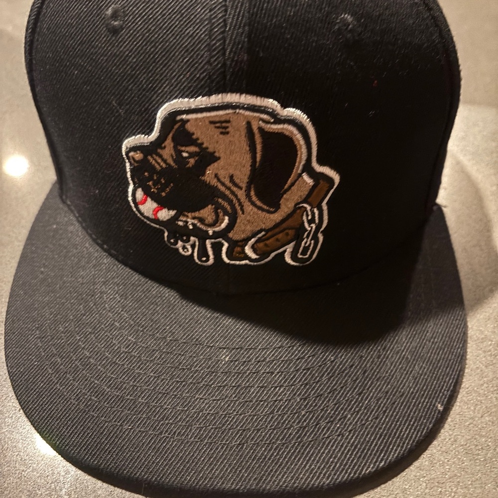 BaseBallism Black drooling  Dog Embroidered Cap fitted 7 3/8 never worn - Picture 4 of 10